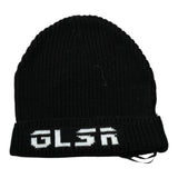 Glsr Cappello tinta unita con Stampa Nero per Bambina GLSW13544 NERO GLSR 
