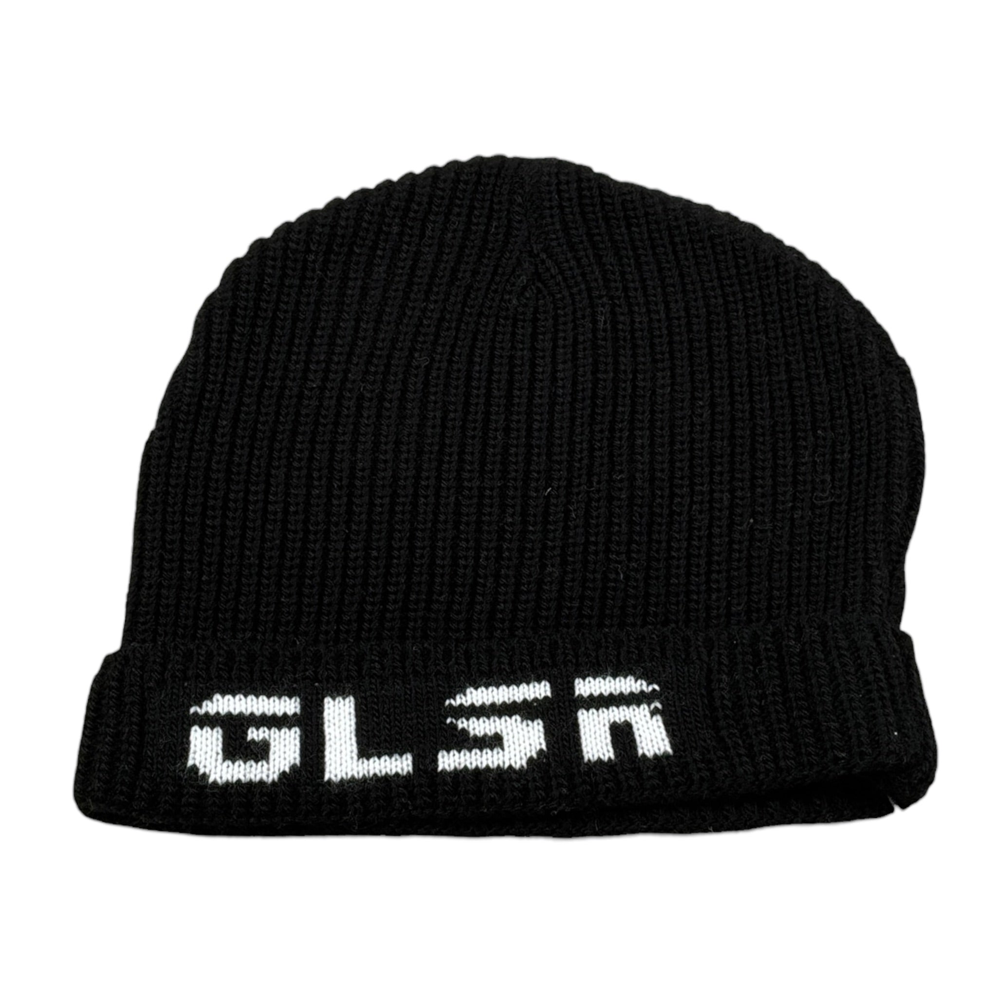 Glsr Cappello tinta unita con Stampa Nero per Bambina GLSW13544X NERO GLSR 