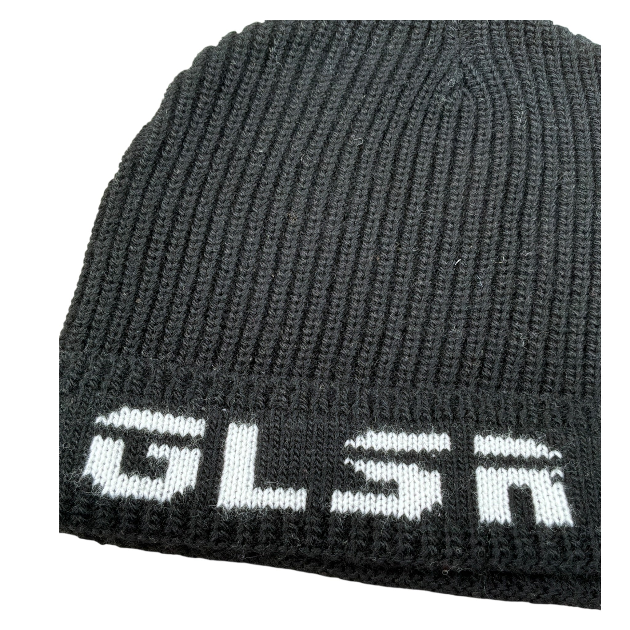 Glsr Cappello tinta unita con Stampa Nero per Bambina GLSW13544X NERO GLSR 