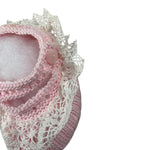 Granlei Babbucce tinta unita con Ricami Rosa per Neonata 1569 ROSA GRANLEI 