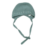 Granlei Cappello tinta unita con Ricami Verde Acqua per Neonata 2221 VERDE ACQUA GRANLEI 