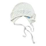 Granlei Cappello tinta unita con Ricami Panna per Neonata 542 PANNA GRANLEI 