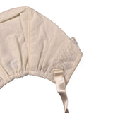 Granlei Cappello tinta unita con Ricami Panna per Neonata 566 PANNA GRANLEI 