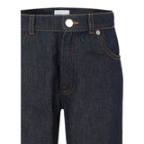Gucci Jeans tinta unita con Girovita Regolabile Blu per Bambino 826644 BLU GUCCI 