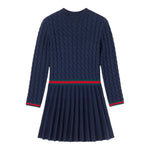 Gucci Abito Manica Lunga tinta unita Blu per Bambina 828450 BLU GUCCI 