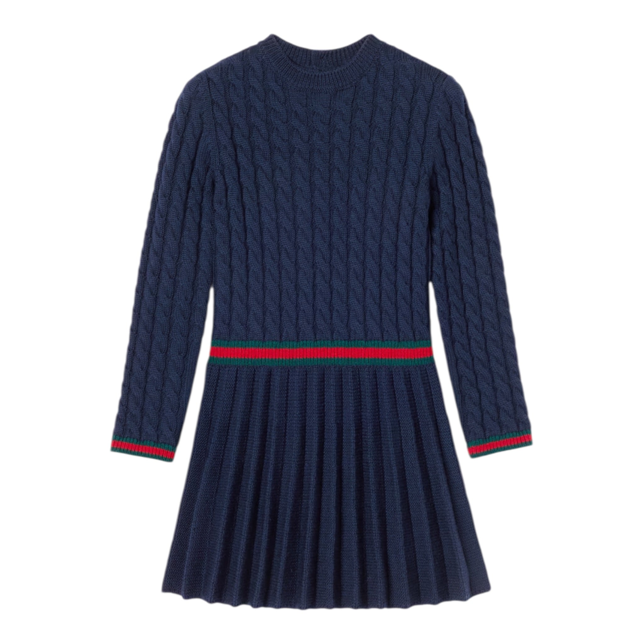 Gucci Abito Manica Lunga tinta unita Blu per Bambina 828450 BLU GUCCI 