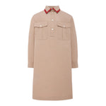 Gucci Abito Manica Lunga tinta unita Beige per Bambina 828484 BEIGE GUCCI 