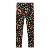 Monnalisa Leggins tinta unita Fantasia Floreale Nero per Bambina 118419 NERO MONNALISA 