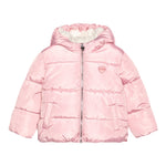 Guess Giubbino tinta unita con Zip Cappuccio E Pelliccia Rosa per Neonata A3BL02WB240 ROSA GUESS 