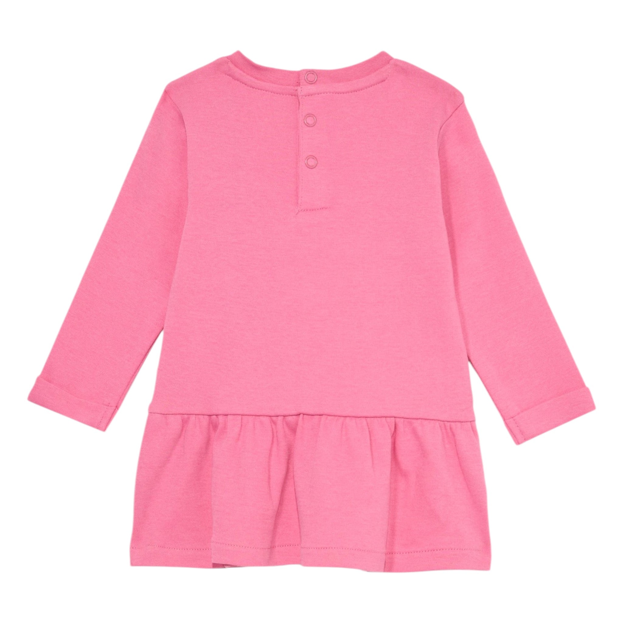 Guess Abito Manica Lunga tinta unita con Culotte Rosa per Neonata A4YK19KA6W4 ROSA GUESS 