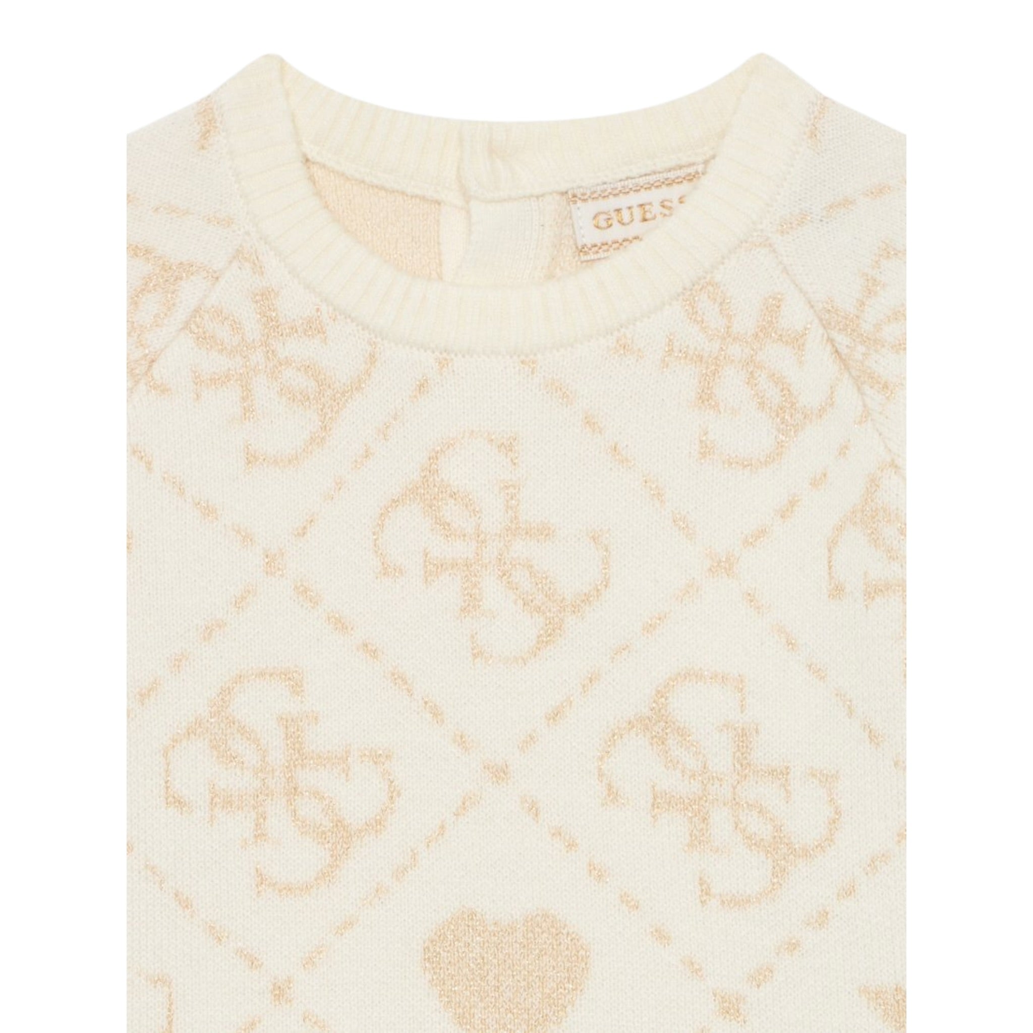 Guess Completo 2 Pezzi Maglia-Pantalone Panna per Neonata A5BG03Z39N0 PANNA GUESS 
