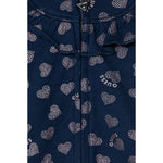 Guess Completo 2Pz Felpa con Zip-Pantalone tinta unita con Stampa Blu per Neonata A5BG08KAD74 BLU GUESS 