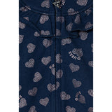 Guess Completo 2Pz Felpa con Zip-Pantalone tinta unita con Stampa Blu per Neonata A5BG08KAD74 BLU GUESS 