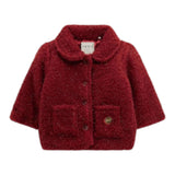 Guess Pelliccia tinta unita con Bottoni Bordeaux per Neonata A5BL01WGIT0 BORDEAUX GUESS 