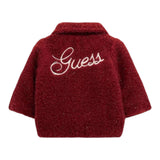 Guess Pelliccia tinta unita con Bottoni Bordeaux per Neonata A5BL01WGIT0 BORDEAUX GUESS 