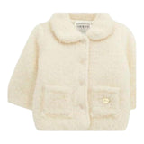 Guess Pelliccia tinta unita con Bottoni Panna per Neonata A5BL01WGIT0 PANNA GUESS 