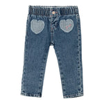 Guess Jeans tinta unita con Elastico In Vita Azzurro per Neonata A5RA00D45E0 AZZURRO GUESS 