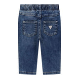 Guess Jeans tinta unita con Elastico In Vita Blu per Neonata A5YA00D4CA0 BLU GUESS 