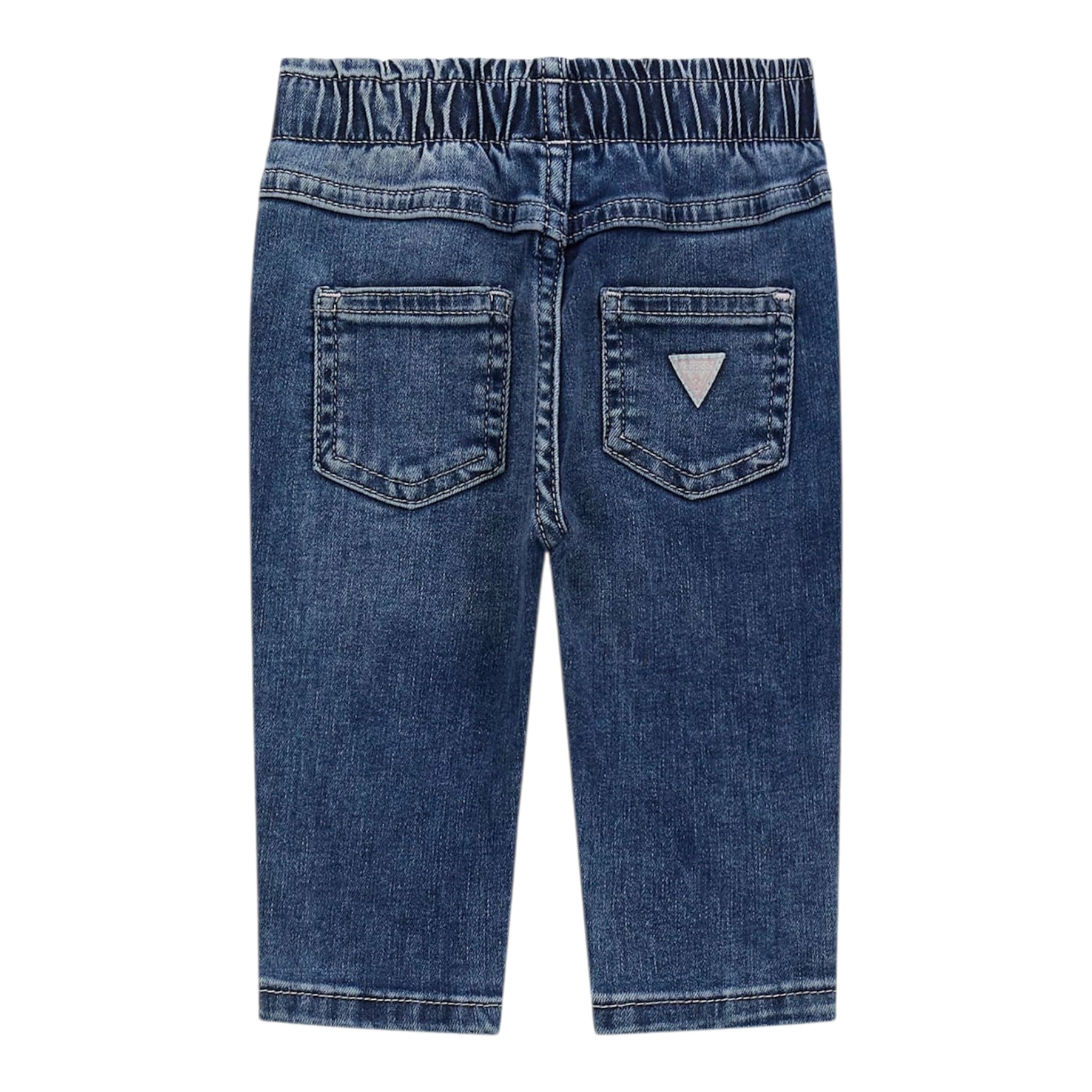 Guess Jeans tinta unita con Elastico In Vita Blu per Neonata A5YA00D4CA0 BLU GUESS 