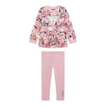 Guess Completo 2 Pezzi Felpa-Leggins Rosa per Neonata A5YG01KA6R4 ROSA GUESS 