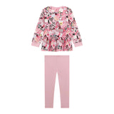 Guess Completo 2 Pezzi Felpa-Leggins Rosa per Neonata A5YG01KA6R4 ROSA GUESS 