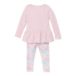 Guess Completo 2 Pezzi Shirt-Leggins Rosa per Neonata A5YG04K6YW4X ROSA GUESS 