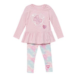 Guess Completo 2 Pezzi Shirt-Leggins Rosa per Neonata A5YG04K6YW4X ROSA GUESS 