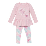 Guess Completo 2 Pezzi Shirt-Leggins Rosa per Neonata A5YG04K6YW4X ROSA GUESS 