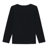 Guess Shirt Girocollo tinta unita con Stampe Nero per Neonata A5YI00K6YW4X NERO GUESS 
