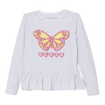 Guess Shirt Girocollo tinta unita con Stampe Bianco per Neonata A5YI01K6YW4 BIANCO GUESS 
