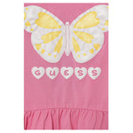 Guess Shirt Girocollo tinta unita con Stampe Rosa per Neonata A5YI01K6YW4 ROSA GUESS 