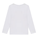 Guess Shirt tinta unita con Stampa Bianco per Neonata A5YI03K6YW4 BIANCO GUESS 