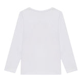 Guess Shirt tinta unita con Stampa Bianco per Bambina A5YI03K6YW4XJ BIANCO GUESS 