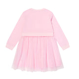 Guess Abito Manica Lunga tinta unita con Culotte Rosa per Neonata A5YK00KB8R0 ROSA GUESS 