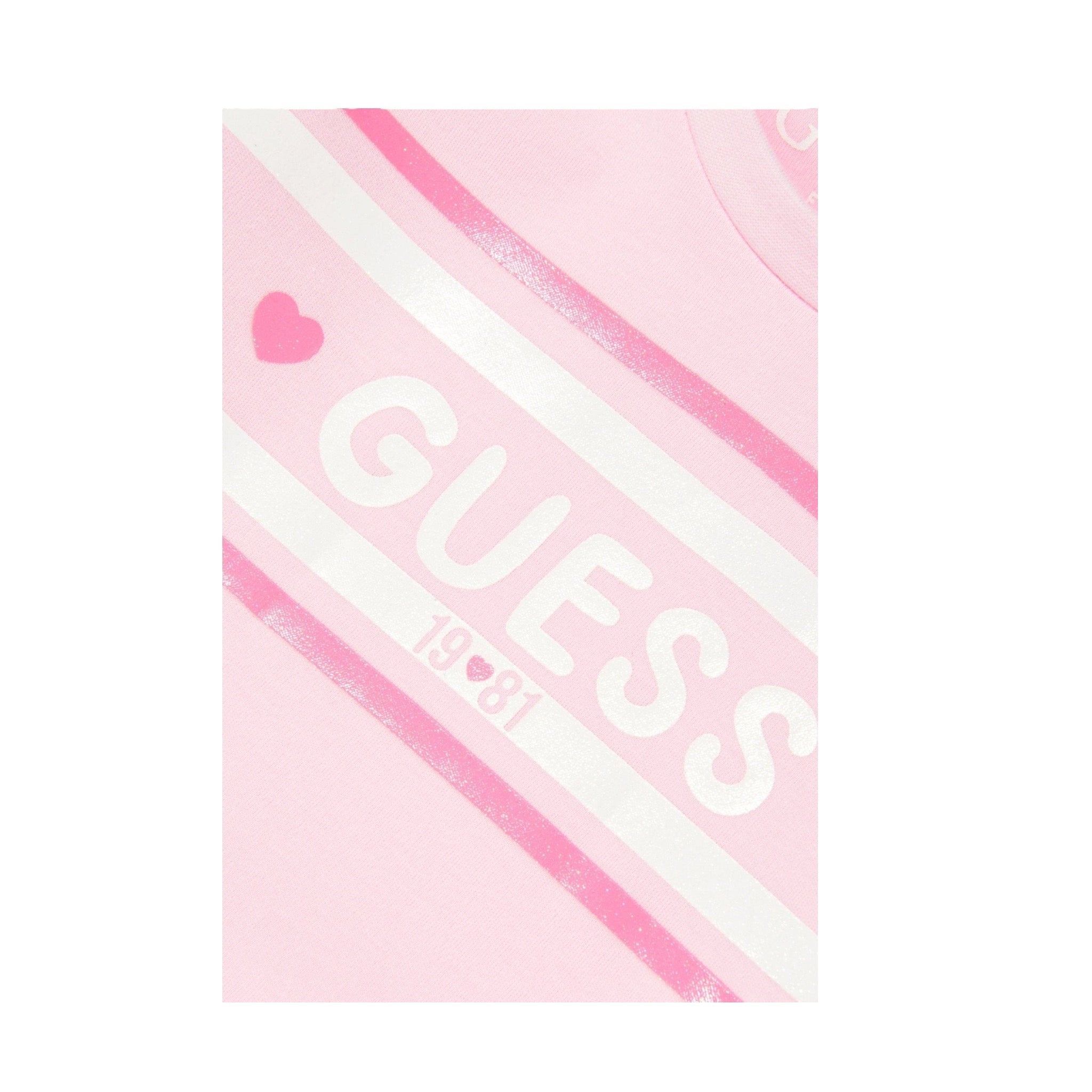 Guess Abito Manica Lunga tinta unita con Culotte Rosa per Neonata A5YK00KB8R0 ROSA GUESS 