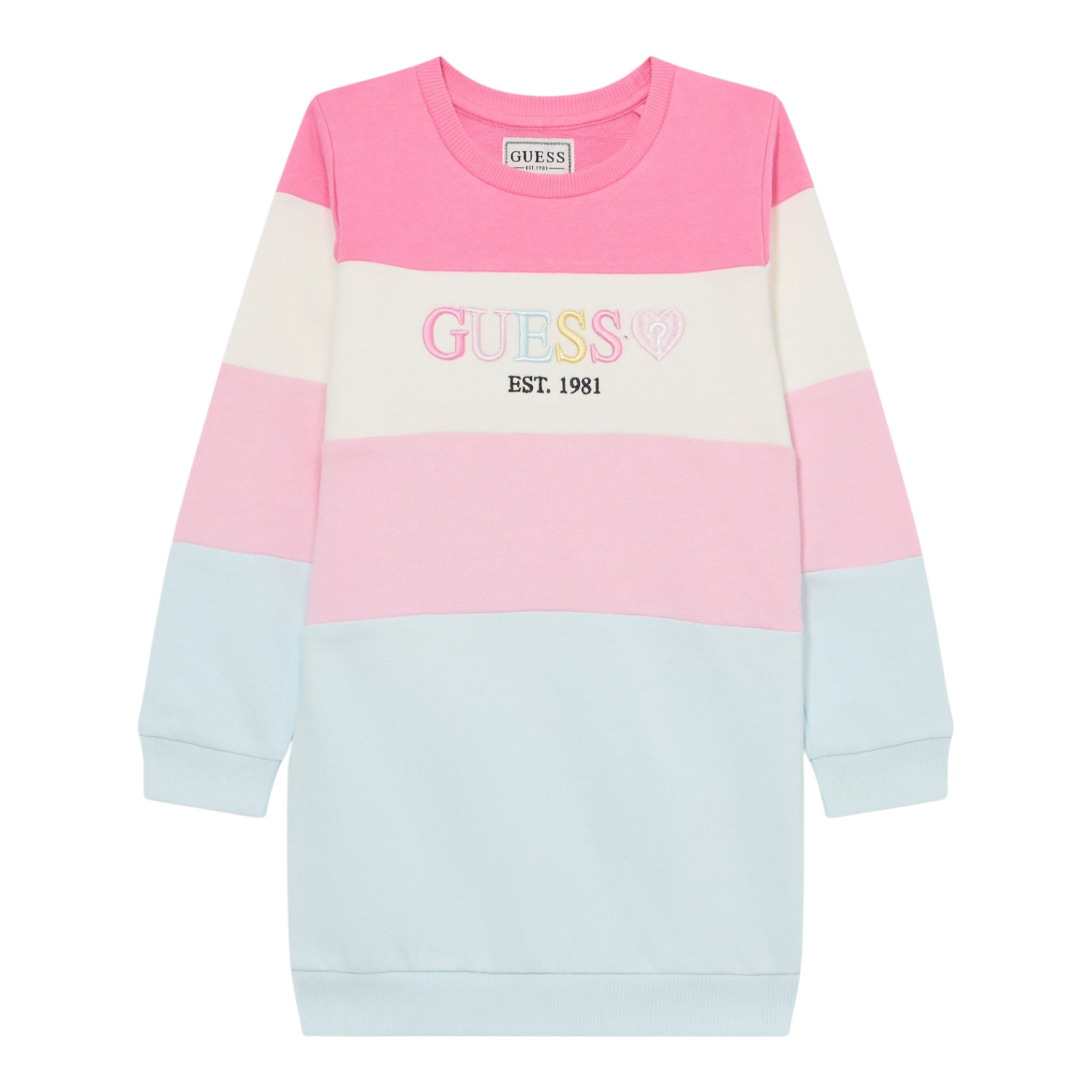Guess Abito Manica Lunga Multicolor con Culotte Multicolor per Neonata A5YK01KA6R4X MULTICOLOR GUESS 