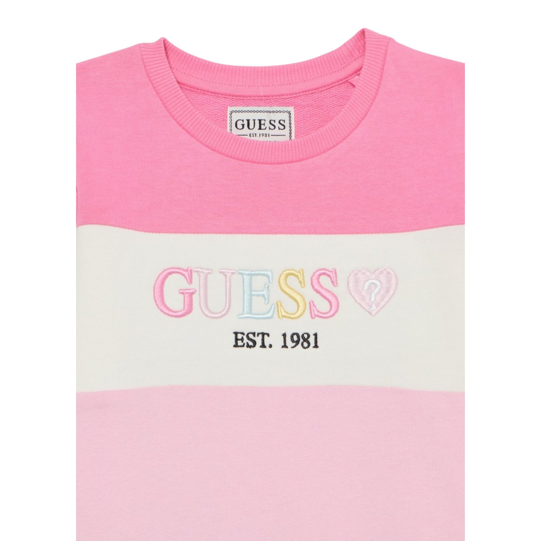 Guess Abito Manica Lunga Multicolor con Culotte Multicolor per Neonata A5YK01KA6R4X MULTICOLOR GUESS 