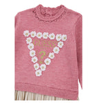 Guess Abito Manica Lunga tinta unita con Culotte Rosa per Neonata A5YK07Z3OS0 ROSA GUESS 