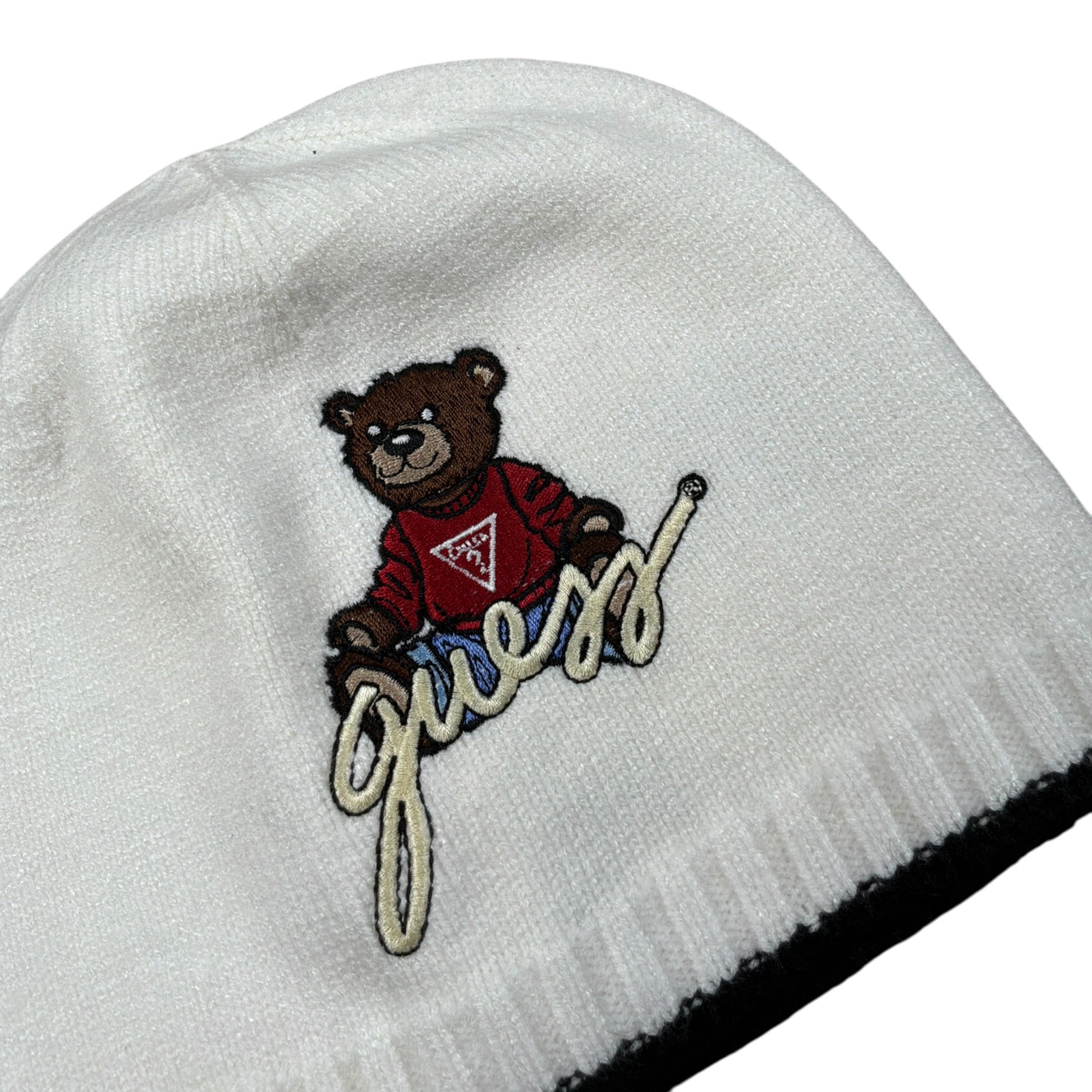 Guess Cappello tinta unita con Logo Bianco per Neonata H4BZ092QP0 BIANCO GUESS 