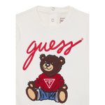 Guess Felpa Chiusa Girocollo tinta unita Bianco per Neonata H5YT00KAX74X BIANCO GUESS 