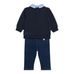 Guess Completo 2Pz Felpa-Jeans Blu per Neonato I5BG15KAX74 BLU GUESS 