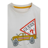Guess Shirt tinta unita con Stampa Panna per Neonato I5BI01I3Z14 PANNA GUESS 