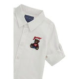 Guess Camicia Manica Lunga tinta unita Bianco per Neonato I5RH00W9CL0 BIANCO GUESS 