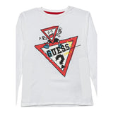 Guess Shirt tinta unita Girocollo con Stampa Bianco per Neonato I5YI00K8HM4 BIANCO GUESS 