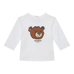 Guess Shirt tinta unita Girocollo con Stampa Bianco per Neonato I5YI02K8HM4XX BIANCO GUESS 