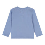 Guess Shirt tinta unita Girocollo con Stampa Azzurro per Neonato I5YI04K8HM4 AZZURRO GUESS 