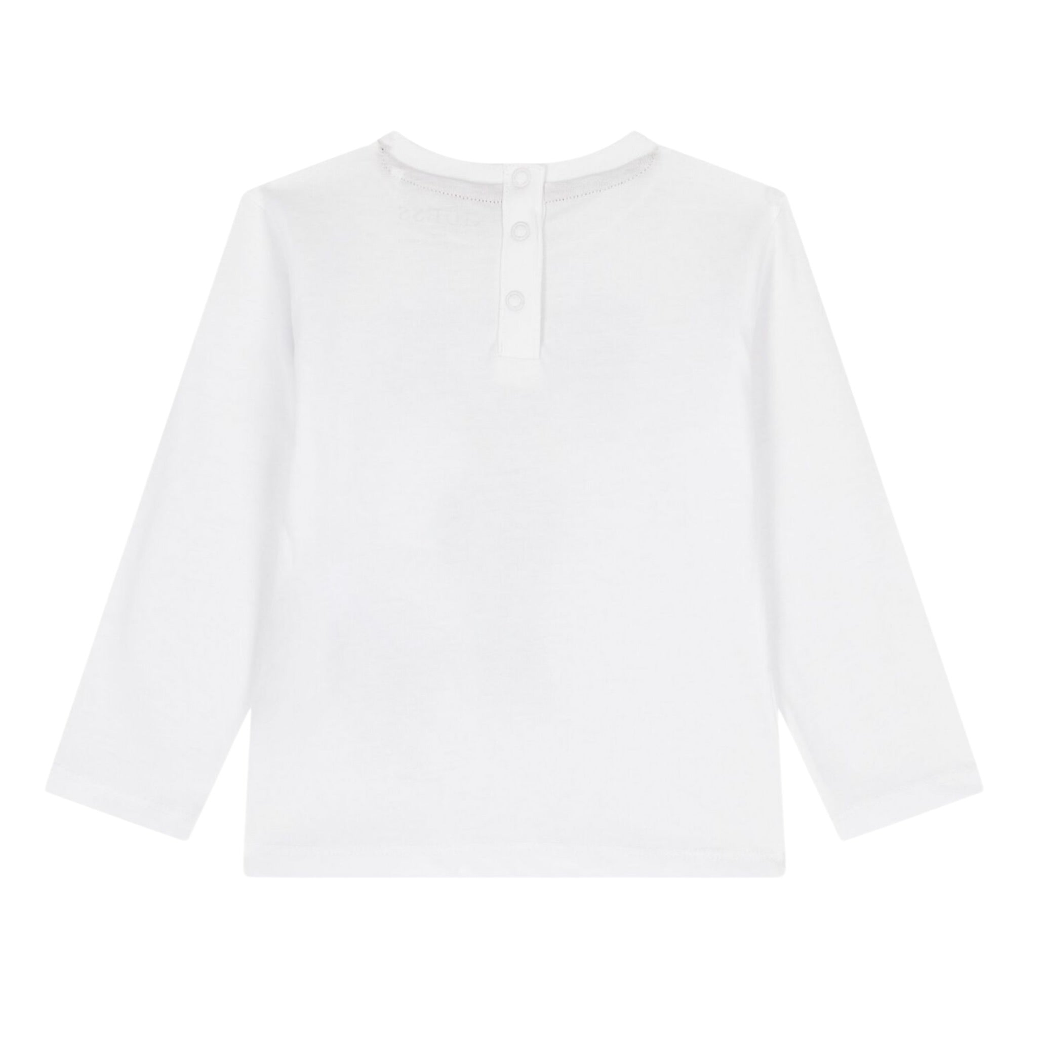 Guess Shirt tinta unita Girocollo con Stampa Bianco per Neonato I5YI04K8HM4 BIANCO GUESS 