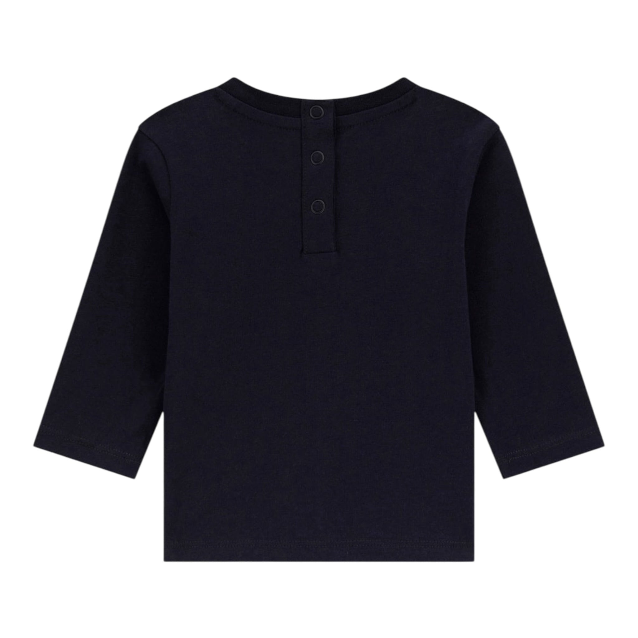 Guess Shirt tinta unita Girocollo con Stampa Blu per Neonato I5YI04K8HM4X BLU GUESS 