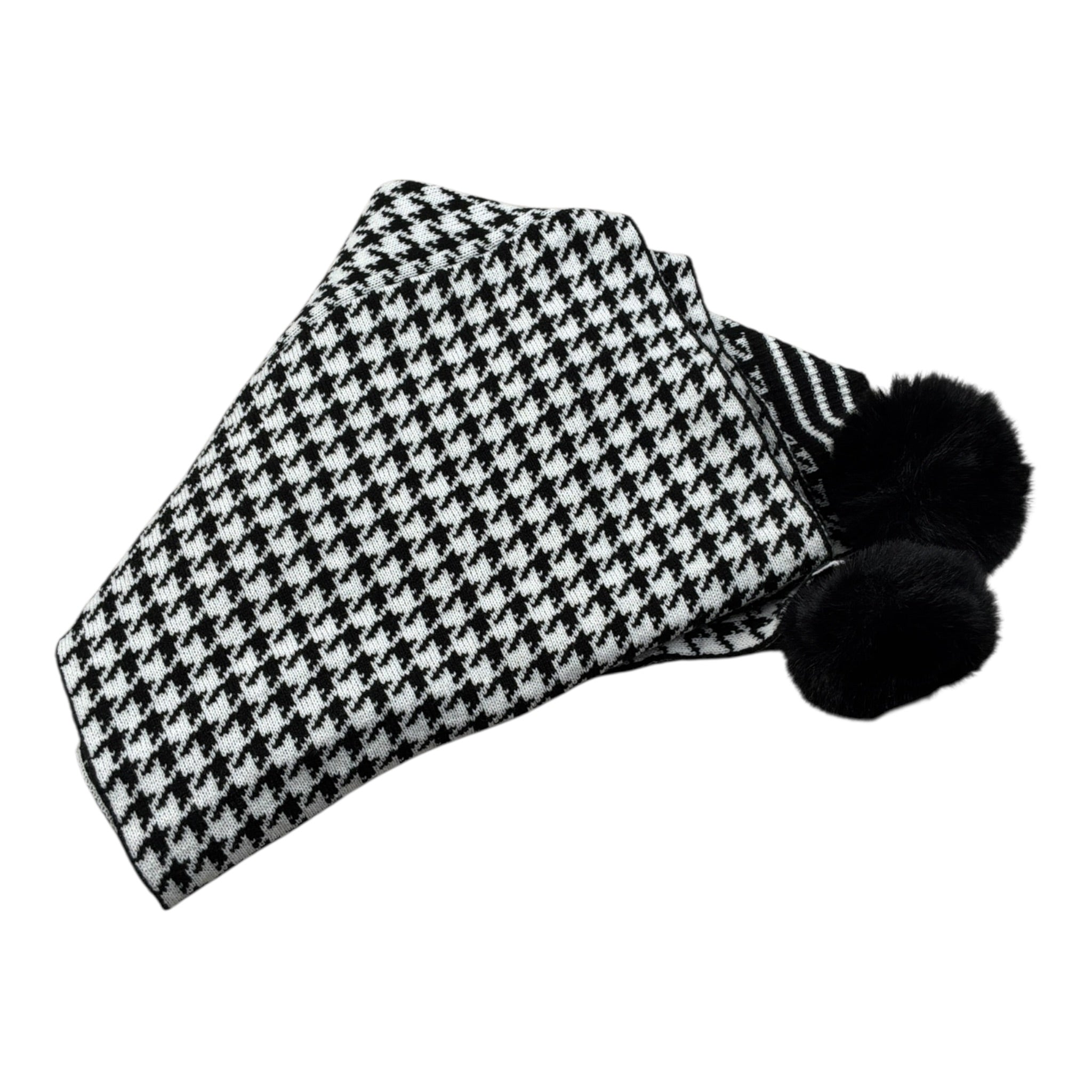 Guess Sciarpa Fantasia Bicolore Bianco/Nero per Bambina J1BZ09PLA98 BIANCO/NERO GUESS 