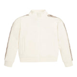 Guess Felpa con Zip tinta unita con Maniche In Contrasto Panna per Bambina J2YQ06KB3P2 PANNA GUESS 